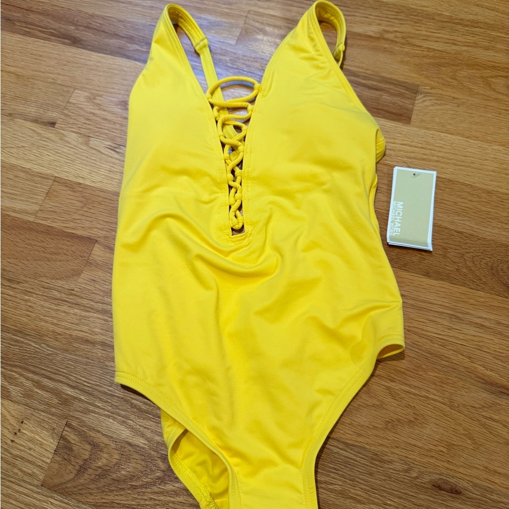 Michael Kors Vibrant Yellow Swimsuit
